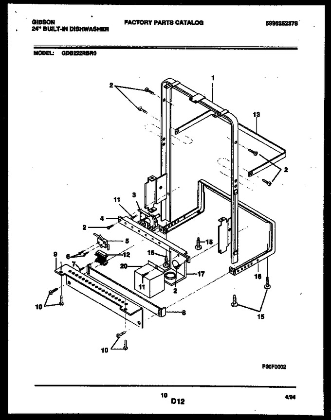 Diagram for GDB222RBR0