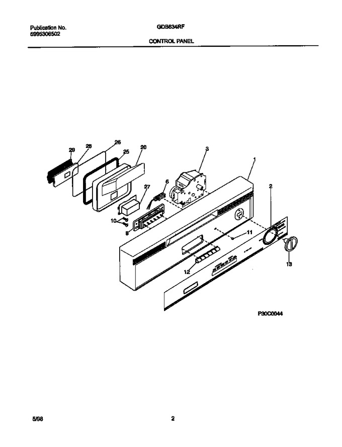 Diagram for GDB634RFR1