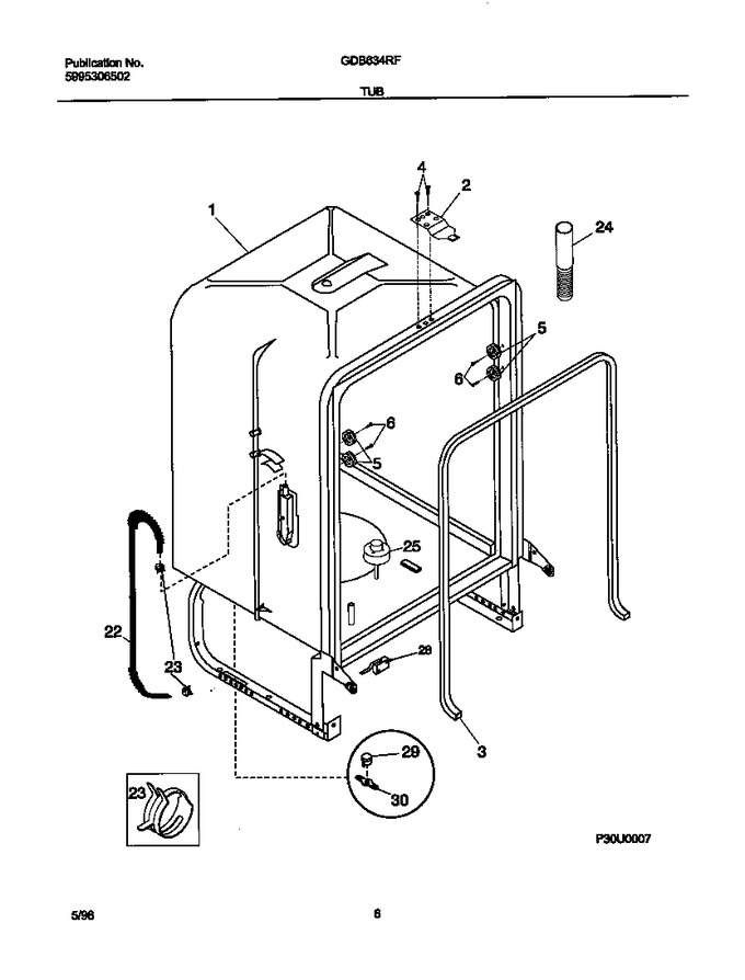 Diagram for GDB634RFS1