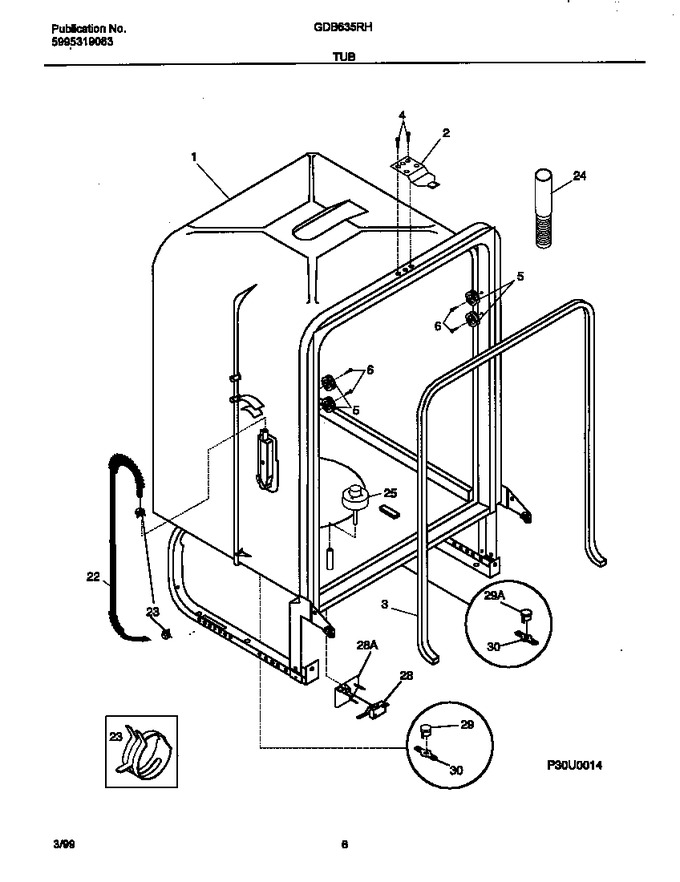 Diagram for GDB635RHR0