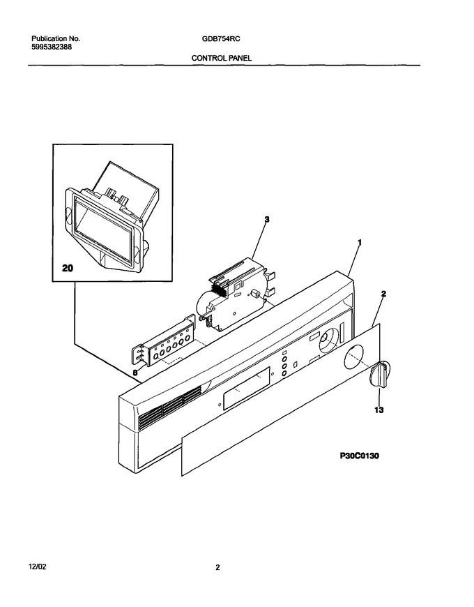 Diagram for GDB754RCB0