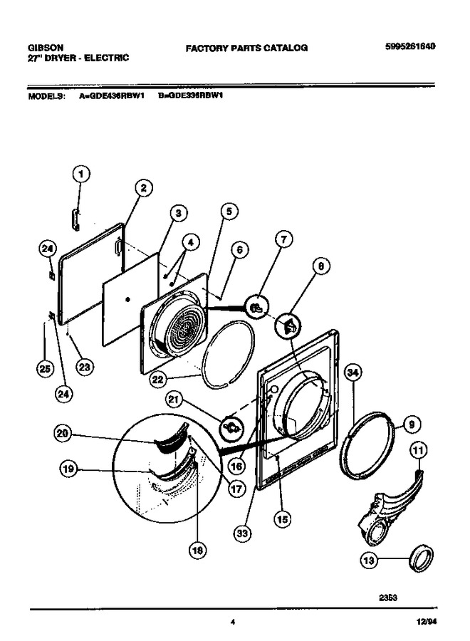 Diagram for GDE336RBW1