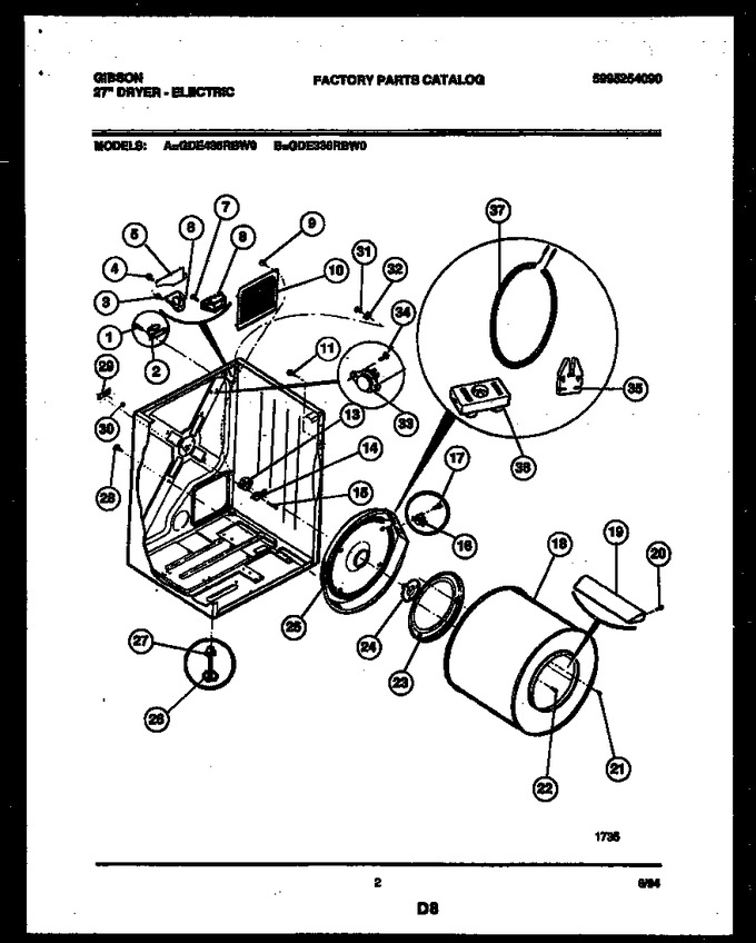 Diagram for GDE336RBW0