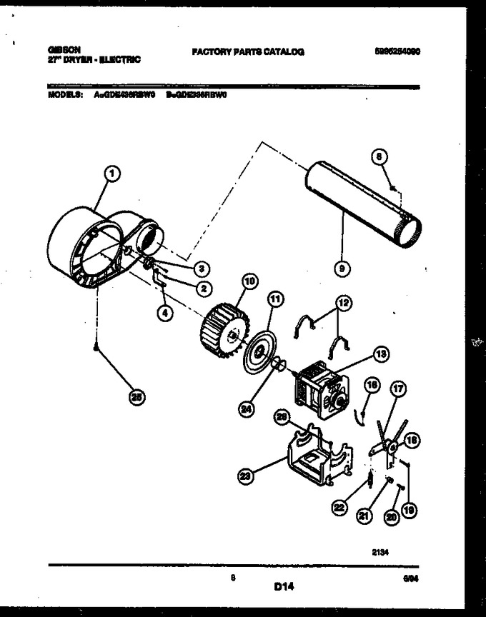 Diagram for GDE336RBW0