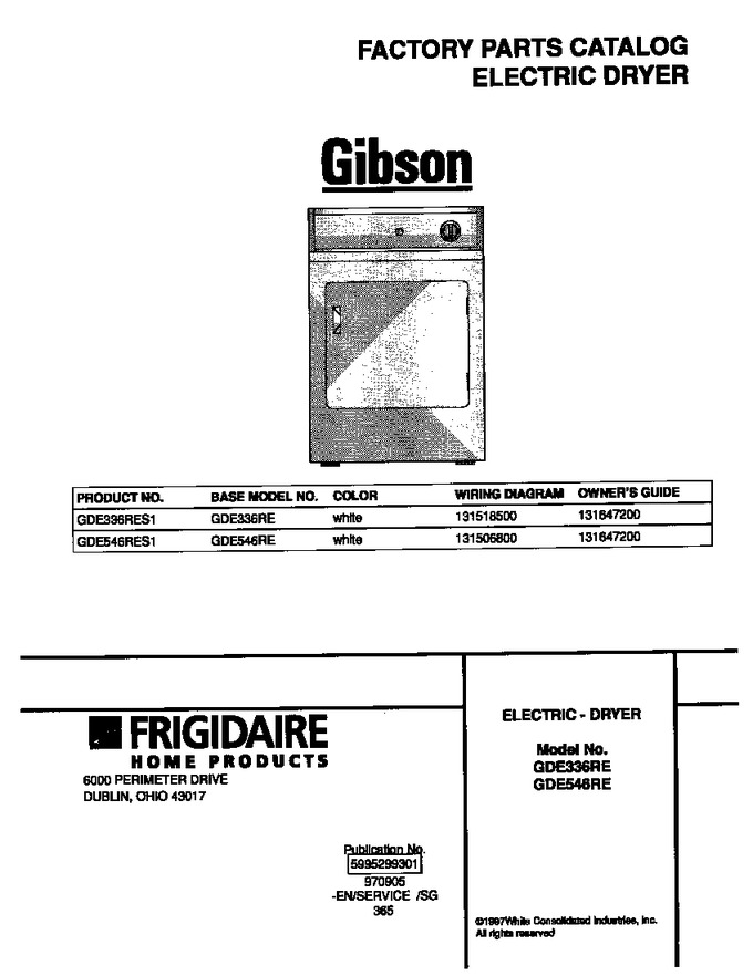 Diagram for GDE336RES1