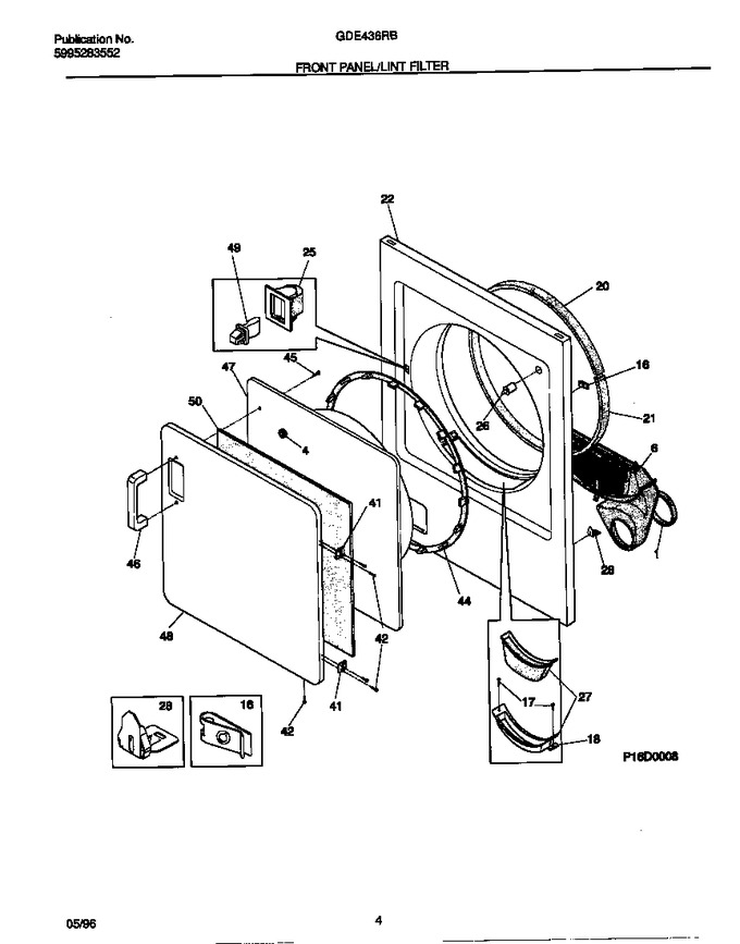 Diagram for GDE436RBW2