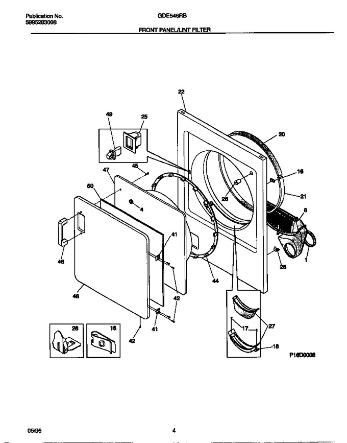 Diagram for GDE546RBW2