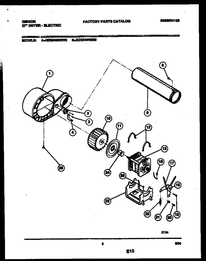 Diagram for GDE546RBS0