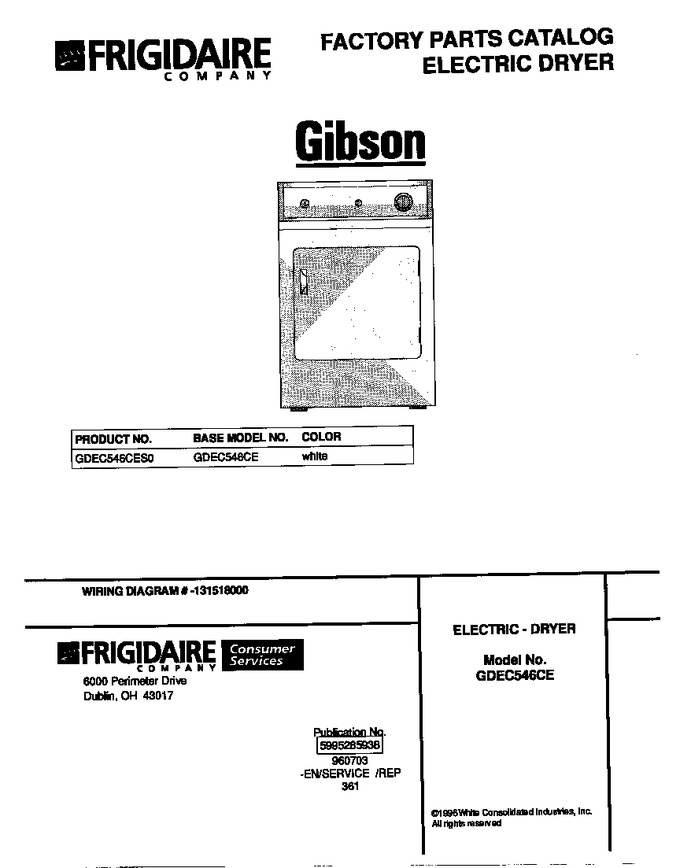 Diagram for GDEC546CES0