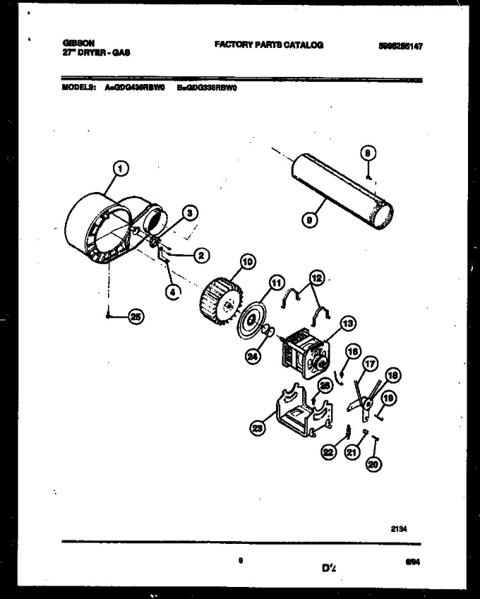 Diagram for GDG336RBW0