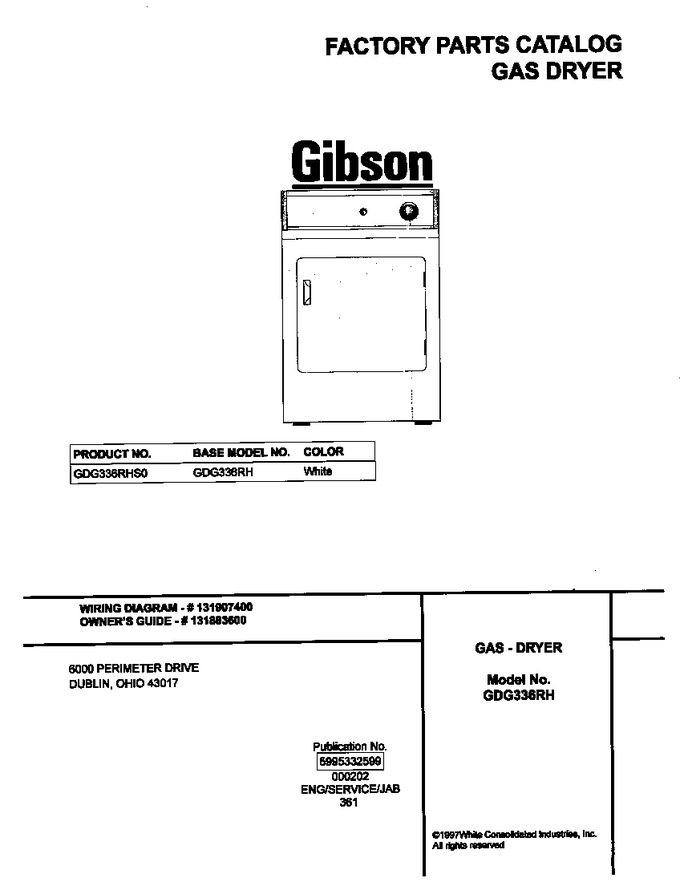 Diagram for GDG336RHS0