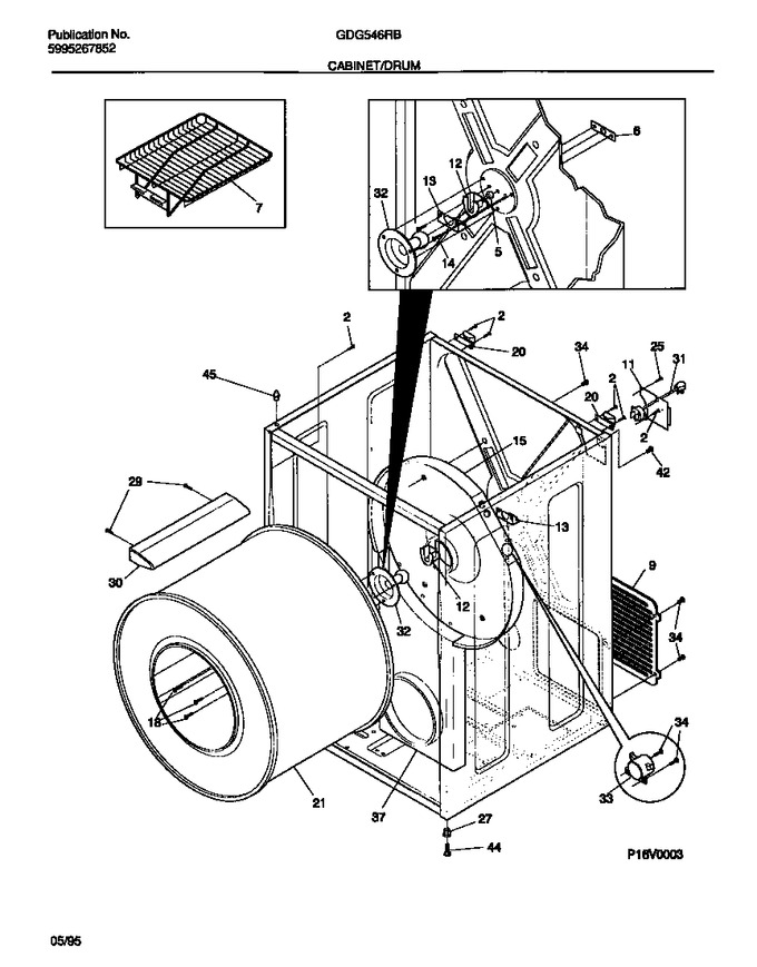 Diagram for GDG546RBW1