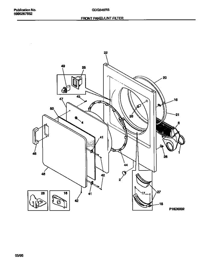 Diagram for GDG546RBW1