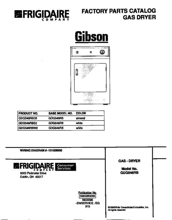 Diagram for GDG546RBD2