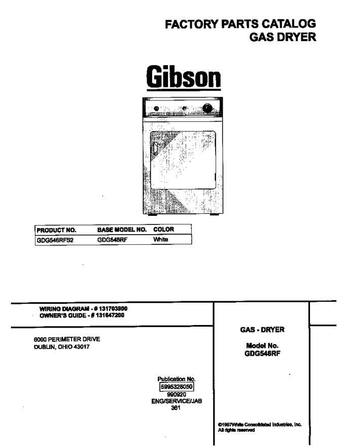 Diagram for GDG546RFS2