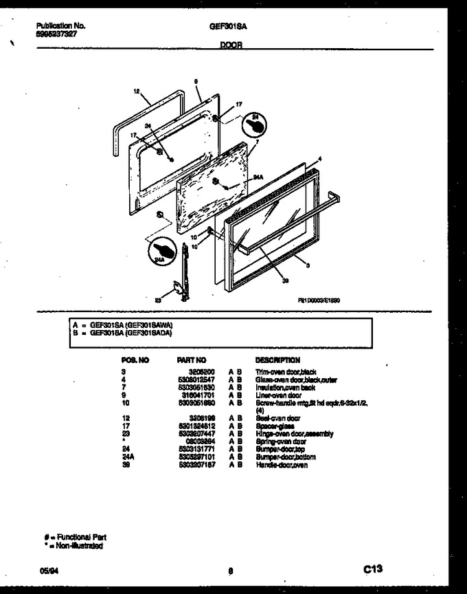 Diagram for GEF301SAWA