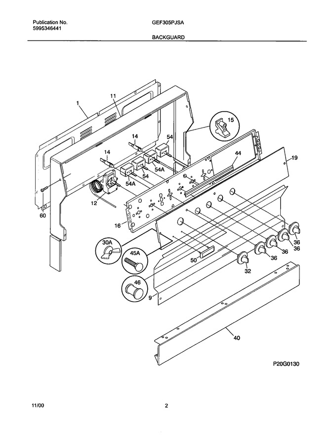 Diagram for GEF305PJSA