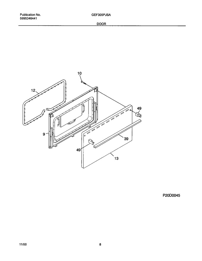Diagram for GEF305PJSA