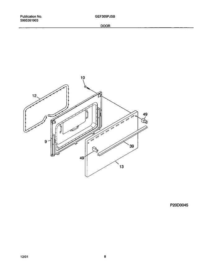 Diagram for GEF305PJSB
