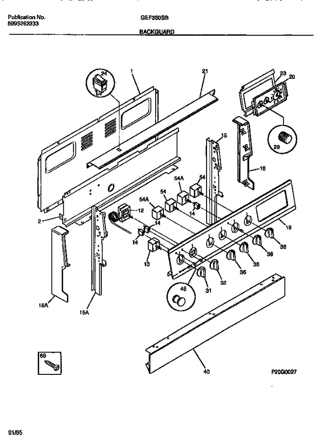 Diagram for GEF350SBDA