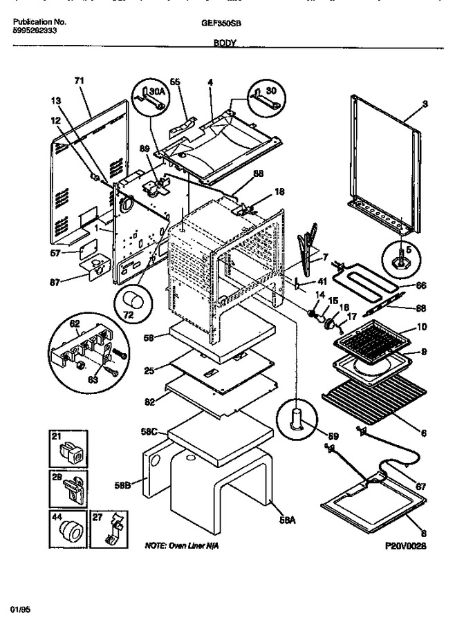 Diagram for GEF350SBDA