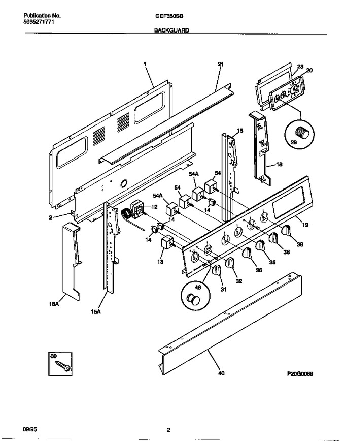 Diagram for GEF350SBWB