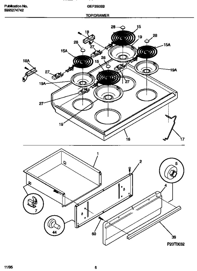 Diagram for GEF350SBWC