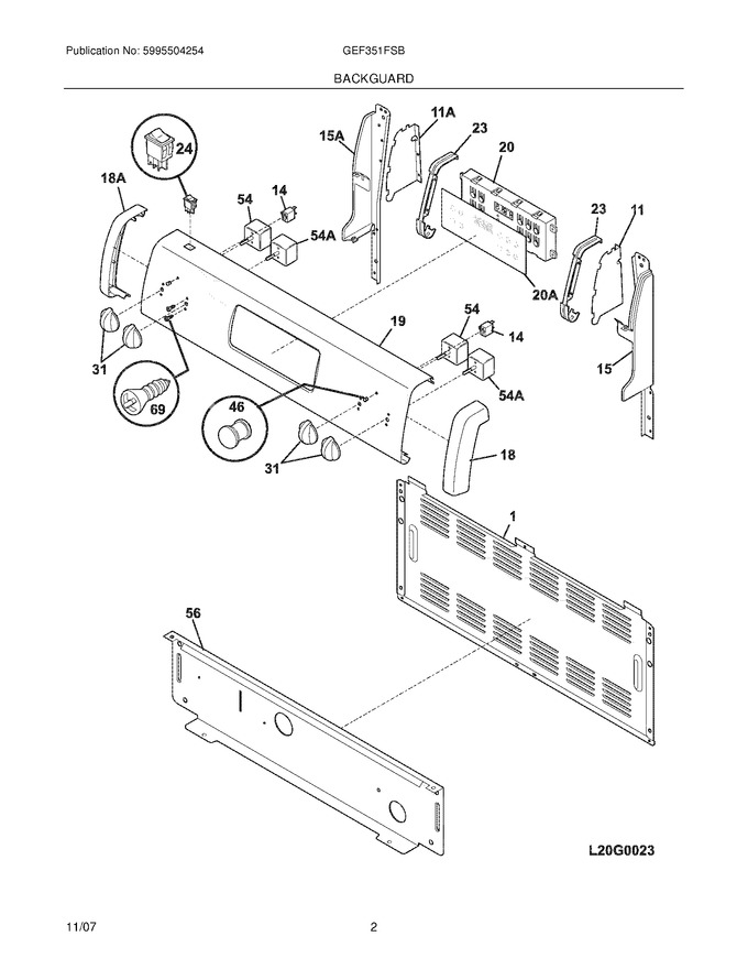 Diagram for GEF351FSB
