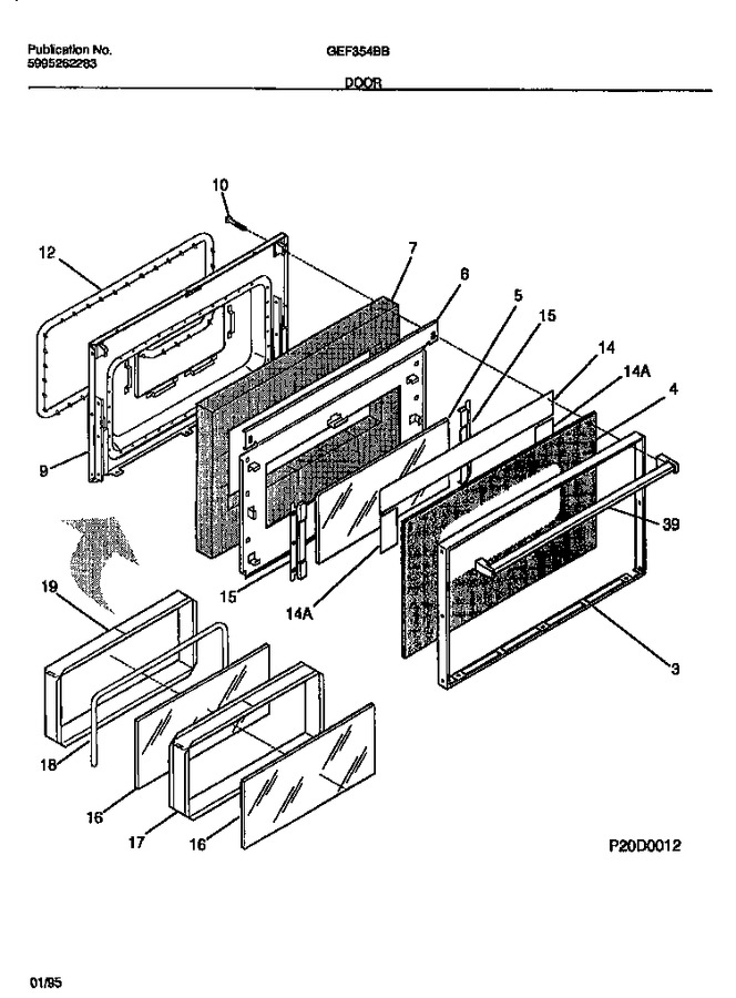 Diagram for GEF354BBWA