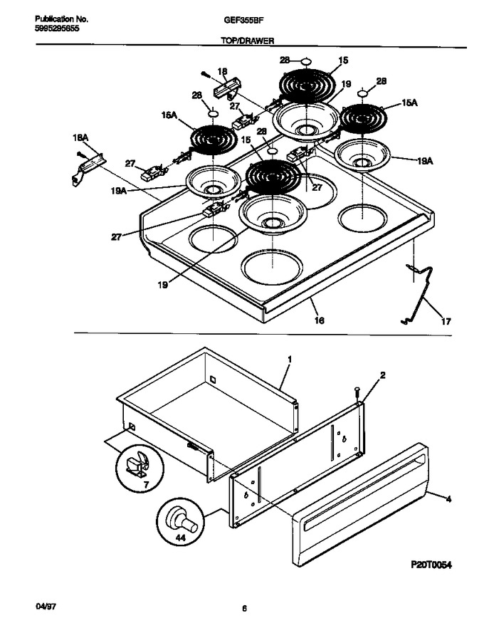 Diagram for GEF355BFWA
