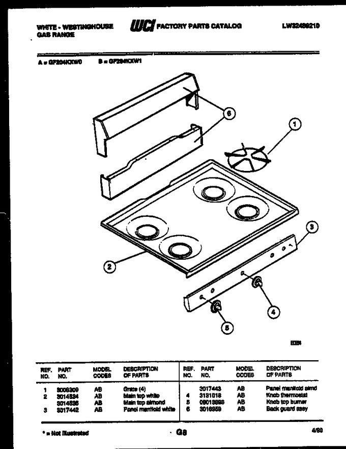 Diagram for GF204KXW0