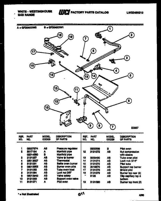 Diagram for GF204KXW1