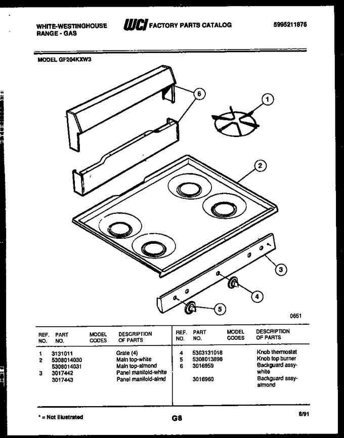 Diagram for GF204KXW3