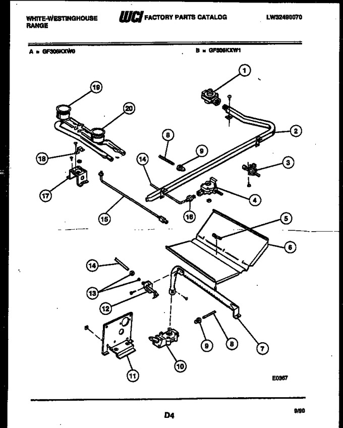 Diagram for GF306KXW1