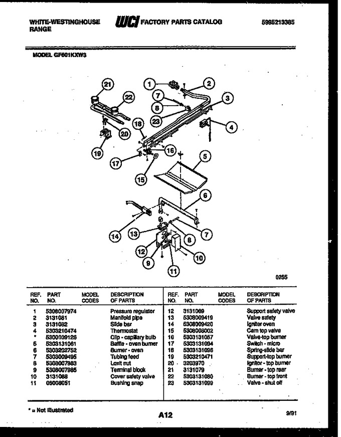 Diagram for GF501KXD3