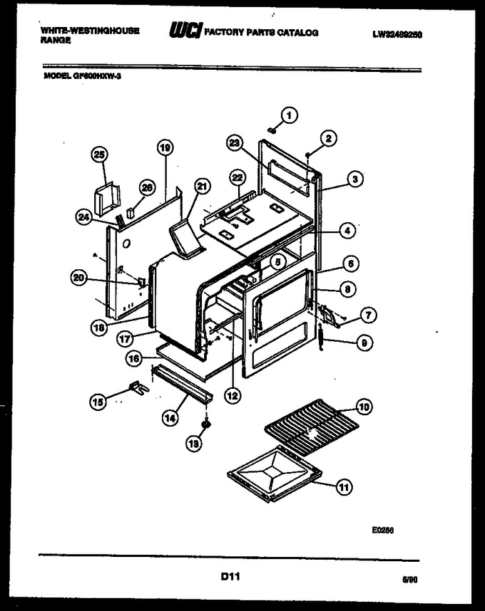 Diagram for GF600HXW3