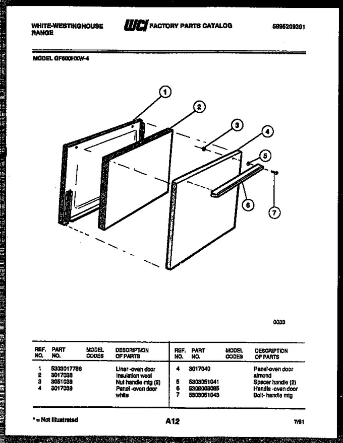 Diagram for GF600HXW4