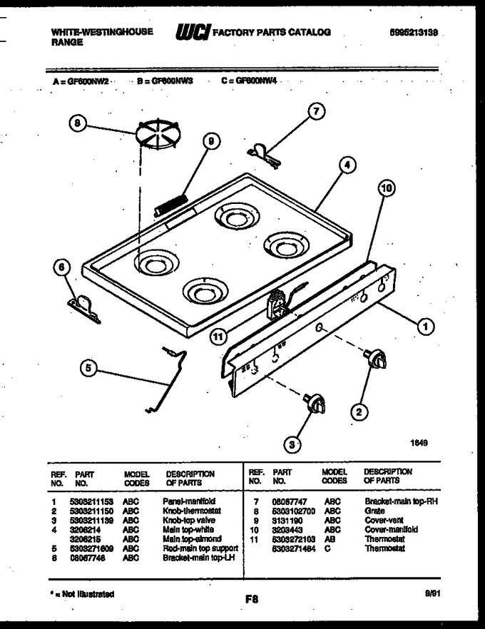 Diagram for GF600ND4