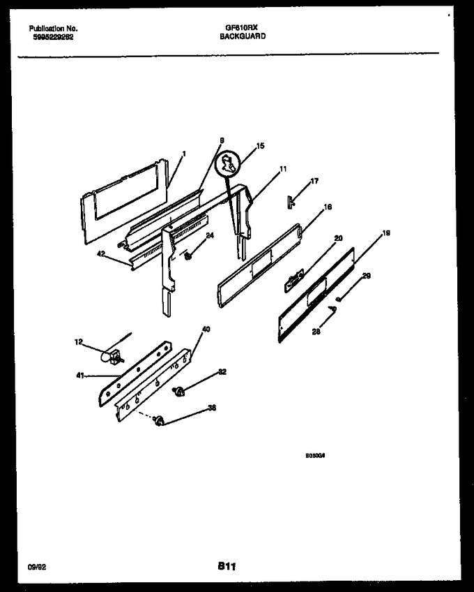 Diagram for GF610RXW1