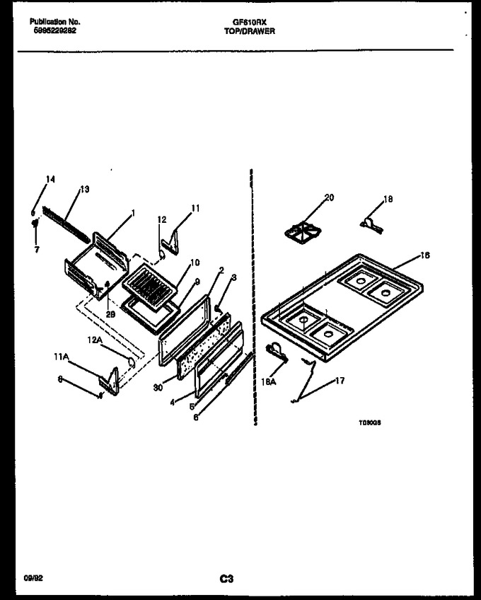 Diagram for GF610RXD1