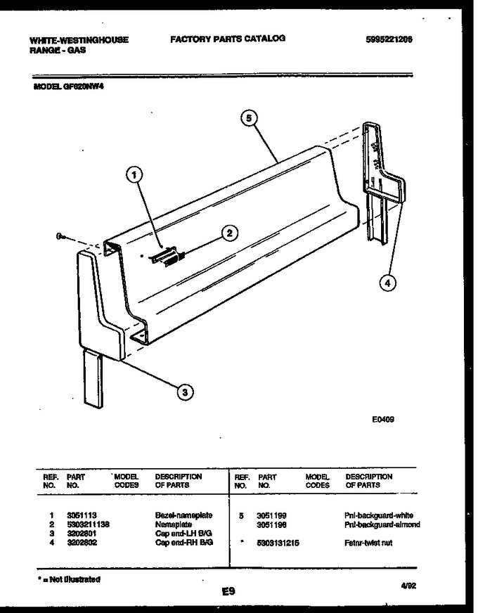 Diagram for GF620NW4