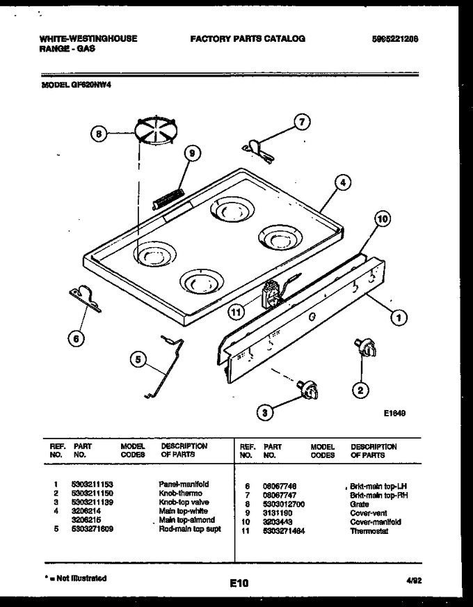 Diagram for GF620NW4