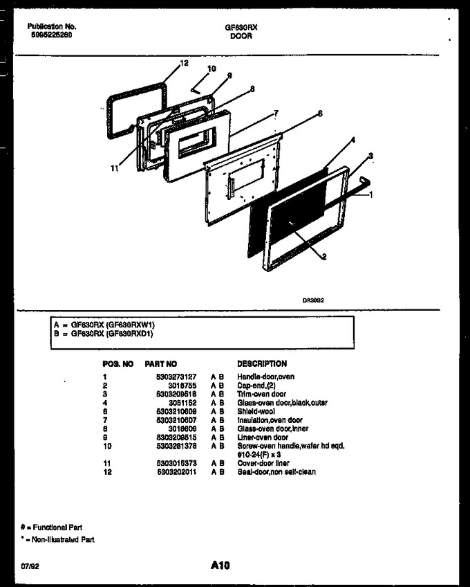 Diagram for GF630RXD1