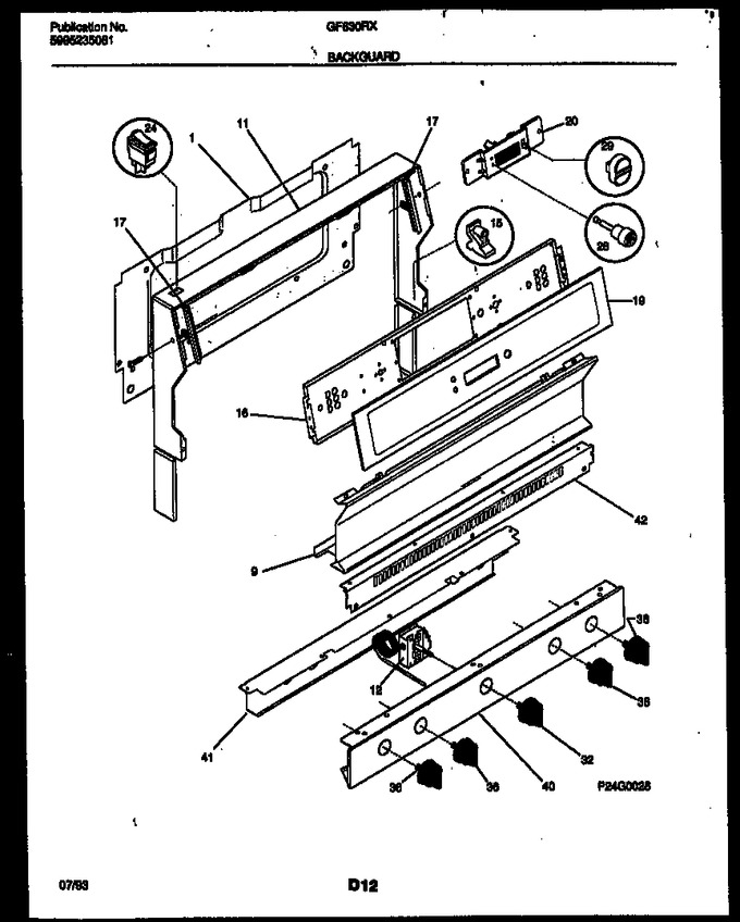 Diagram for GF630RXD2