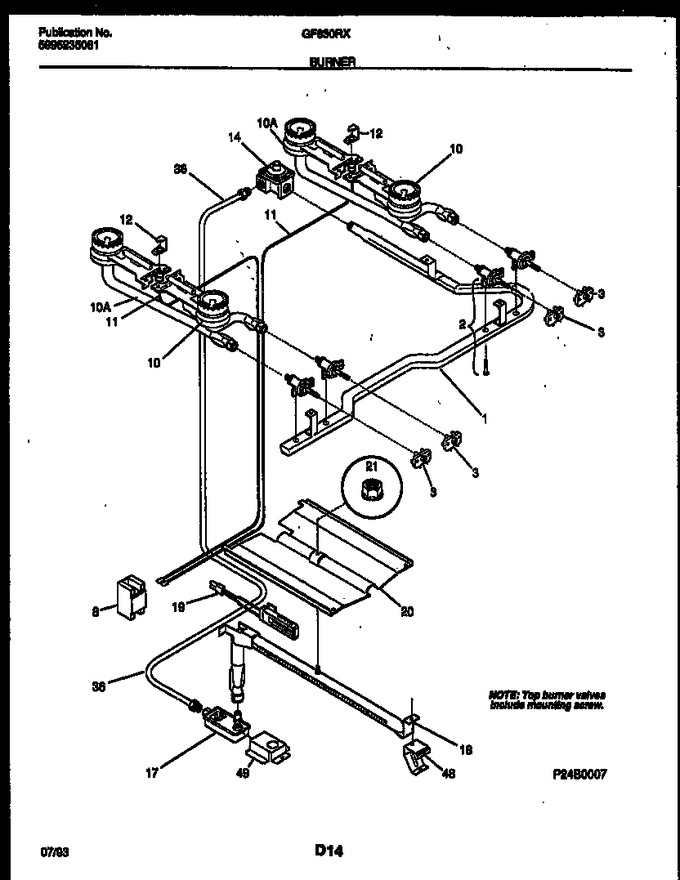 Diagram for GF630RXD3
