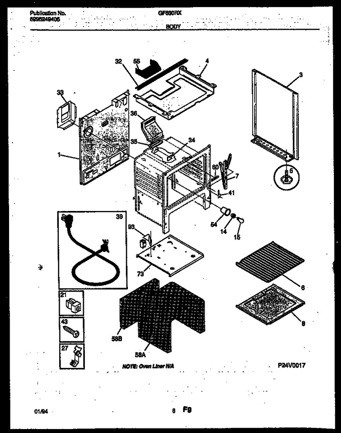 Diagram for GF630RXD4