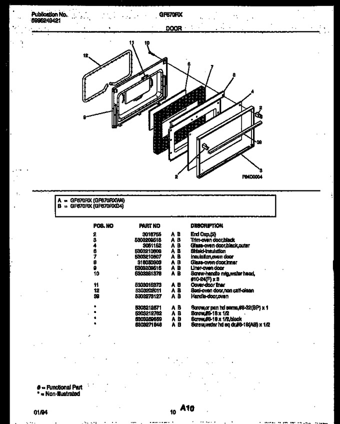 Diagram for GF670RXD4
