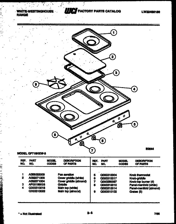Diagram for GF716HXW3