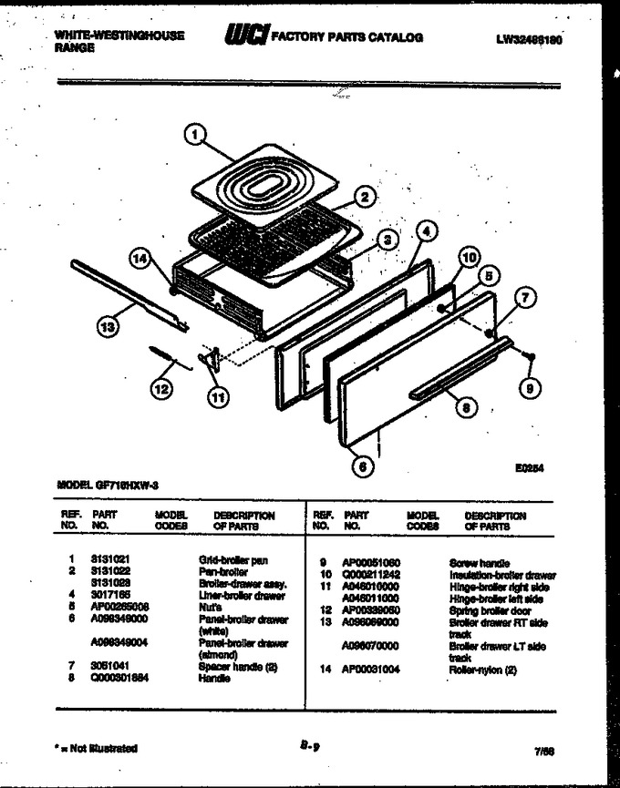 Diagram for GF716HXW3