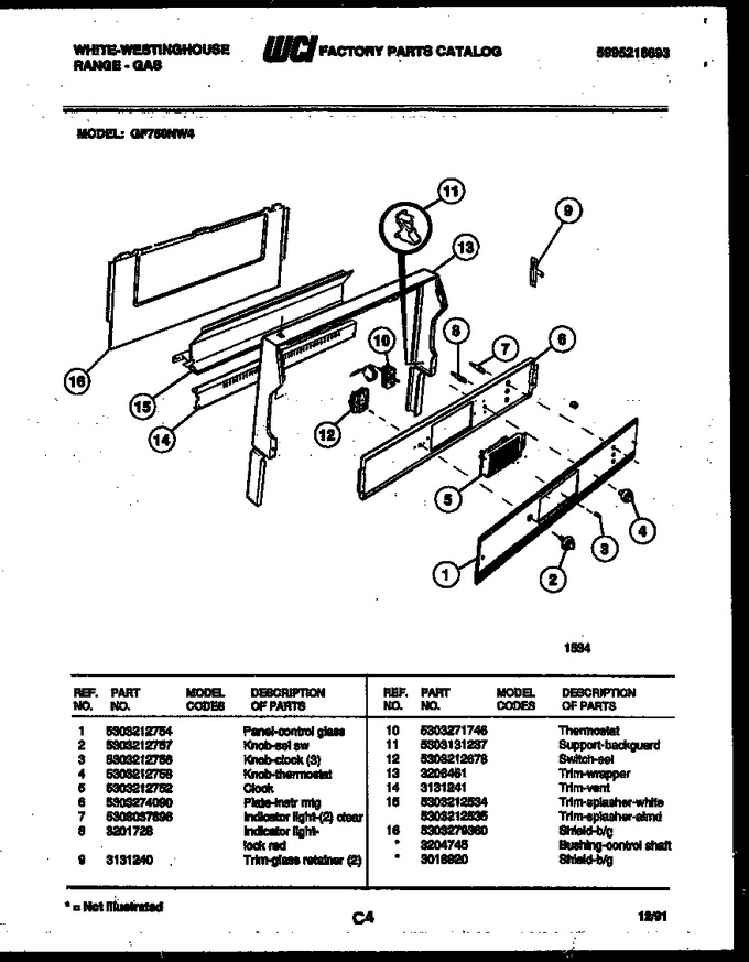 Diagram for GF750NW4